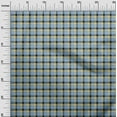 thumbnail image 3 of oneOone Cotton Silk Baby Blue Fabric Check Craft Projects Decor Fabric Printed By The Yard 42 Inch Wide, 3 of 4