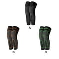 thumbnail image 1 of 2Pcs Protector Anti-Skid Elasticity Brace Compression Leg Sleeve Cycling Football Running Female Basketball Knee Support Black/1 Pair/XL, 1 of 7