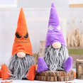thumbnail image 4 of Gnomo de Halloween Hecho a mano YONGSHENG Tomte gnomos suecos sentados Nisse gnomos escandinavos decoraciones de mesa, 4 of 5