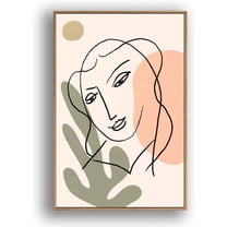 IDEA4WALL Framed Canvas Art Abstract Illustration Picture Prints for Modern Home Wall Decoration