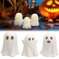 thumbnail image 1 of WHEANG Halloween Decorations 3PCS Cute LED Light Up Statue Figurines For Props Home Tabletop Decorations For Indoor Halloween Decor, 1 of 5