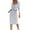 Grey S, variant on Women Spring Fall Dress Cross V Neck Lace-up Slim Fit Sheath Long Sleeves Knee Length Knitted Slim Fit Elastic Midi Dress Shopping Dating Dress