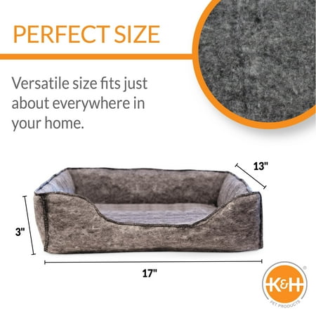 K&H Amazin Kitty Lounger Pet Cat Bed, Gray