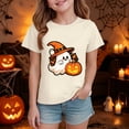 thumbnail image 2 of Xyant Halloween Shirt Boy Girl Short Sleeve Crew Neck T Shirts Kids Toddler Pumpkin/Ghost Tees Tops Halloween Tshirt Boys Girls,Size 2-14 Years, 2 of 6