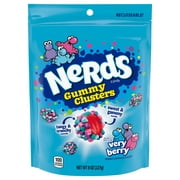 Nerds Gummy Clusters Candy, Very Berry, 8 oz Bag