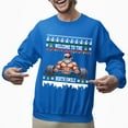 thumbnail image 2 of Christmas Sweatshirt, Welcome to The North Swole Christmas Sweatshirt, Muscular Santa Ugly Holiday Jumper, Funny Gym Lover Gift for Weightlifters & Fitness Fans, 2 of 5