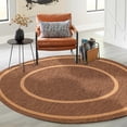 thumbnail image 2 of Jute Natura Beige, Tan Polypropylene Rug 6'7" x 6'7", 2 of 7