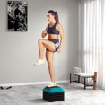 thumbnail image 2 of Soozier Aerobic Exercise Step, 5-Level Height Adjustable Stepper, Blue, 2 of 10