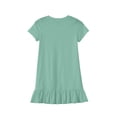 thumbnail image 3 of Abcomgle Summer Dresses for Girls Casual A-Line Short Sleeve Midi Dress Solid Basic Ruffle Hem Swing Sundresses with Pockets for 4-14t Kids, 3 of 5