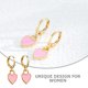 thumbnail image 4 of unbranded 1Par Aretes Para Mujer En Color Rosa Con Delicado Y Estilo Atractivo, 4 of 8