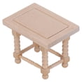 thumbnail image 4 of Dollhouse Coffee Table Model, 1/12 Dollhouse Coffee Table Exquisite Craftsmanship Birch Wood Rectangle Eco Friendly Simple  For Dollhouse Living Decoration, 4 of 8