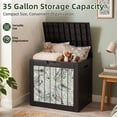 thumbnail image 5 of MINDYES 35 Gallon Deck Box, Outdoor Patio Storage Box for Cushions & Tools, Botanical Sketch, 5 of 8
