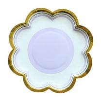 TACILIP Kitchen Gadgets, Petaly Shaped Cake Plates Picnic Plates Outdoor Disposable Paper Plates Thickened Tableware Paper Plates Fruit Plates, Mom Gifts