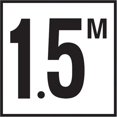 thumbnail image 1 of 6 in. No Skid Ceramic 1.5 M Tile, 1 of 1