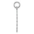 thumbnail image 2 of Auriga 925 Sterling Silver Rh-plt Engravable Polished Front/Satin Back Disc Charm (L-27mm, W-16mm), 2 of 6