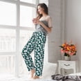 thumbnail image 4 of Uemuo Daisies Flowers Pattern Women's Wide Leg Palazzo Lounge Pants with Pockets Light Weight Loose Comfy Casual Pajama Pants-X-Large, 4 of 9