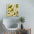 thumbnail image 5 of Fenyluxe Lemons Flowers Green Leaves Art Modern Canvas Prints Wall Art Home Decor 16x16in, 5 of 6