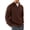Dark Coffee, variant on Fexilor Men's Cable Knit Quarter Zip Pullover Sweater Lightweight Long Sleeve Business Casual Sweaters
