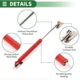 thumbnail image 7 of Unique Bargains 2 Set 20lb/90N/9kg 10inch/245mm Lift Supports Struts Red for Car Truck RV, 7 of 7