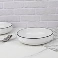 thumbnail image 5 of Mainstays Black Rim Stoneware Solid Pattern Round Meal Bowl, 5 of 5