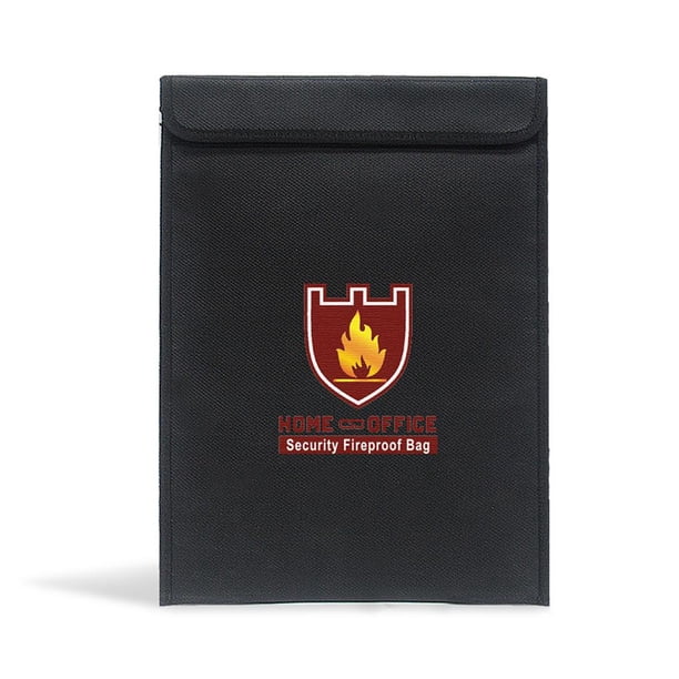 Naiovety Bolsa de documentos a prueba de fuego Bolsa de dinero grande resistente al fuego y al agua Bolsa de seguridad a prueba de fuego Bolsa de sobre de Almacenamiento y organización del hogar Naiovety HA022490-00