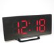 thumbnail image 1 of Despertador digital, reloj LED grande con espejo y dos puertos de carga USB | Función de repetición fácil Zhivalor  BST3023646-2, 1 of 6