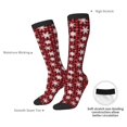 thumbnail image 4 of Sigee Snowflake red plaid for Socks for Men Women Socks Stocking Compression Socks, 4 of 6