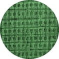 thumbnail image 1 of Ahgly Company Indoor Round Abstract Emerald Green Modern Area Rugs, 8' Round, 1 of 4