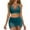 Dark Green, variant on uvwlwu Womens Mesh Swim Skirt High Waisted 2 Piece Bikini Set,S