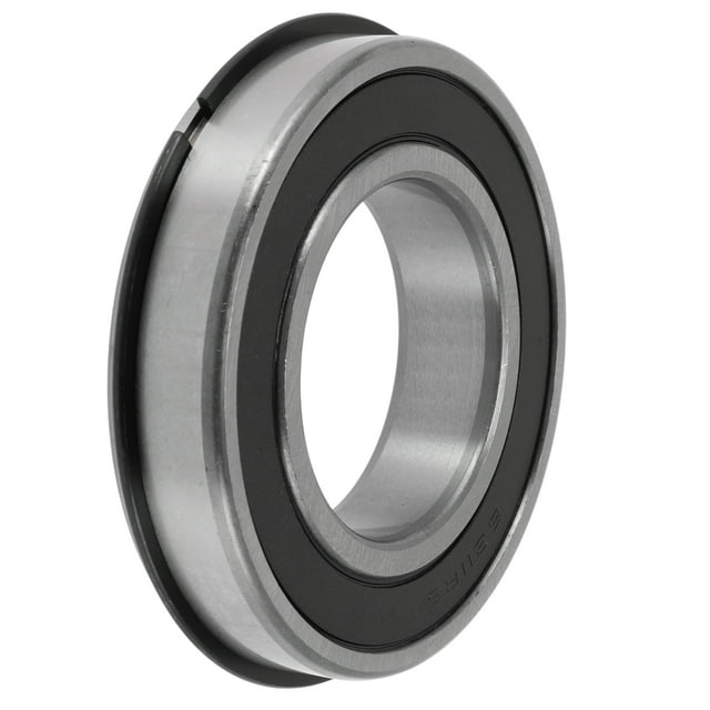 Unique Bargains 6211NR2RS Roulements à Billes Rainures Profondes 55x100x21mm P4 Double Joint en Caoutchouc Roulements Lubrifiés 1 Pce Roue de Scooter Planche à Roulettes Universelle Ton Argent Noir
