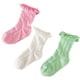 thumbnail image 1 of pares de calcetines de malla de algodón para niñas vestido de princesa calcetines de color sólido para niños pequeños de 1 a 12 años, 1 of 6
