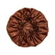 thumbnail image 4 of Gorro de dormir para mujer, gorro suave para la cabeza, gorro de dormir elástico lavable, gorro de satén para uso largo Marrón, 4 of 9