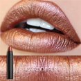 thumbnail image 3 of Lápiz labial de maquillaje de larga duración para mujer, lápiz labial cosmético de color metálico, n.° 24, 3 of 4