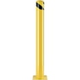 thumbnail image 5 of SKYSHALO Security Post, 42" Tall, 5.5" Wide Steel Pipe, Yellow, Includes 8 Anchoring Bolts, Ideal for Areas Needing Traffic Control, 5 of 9