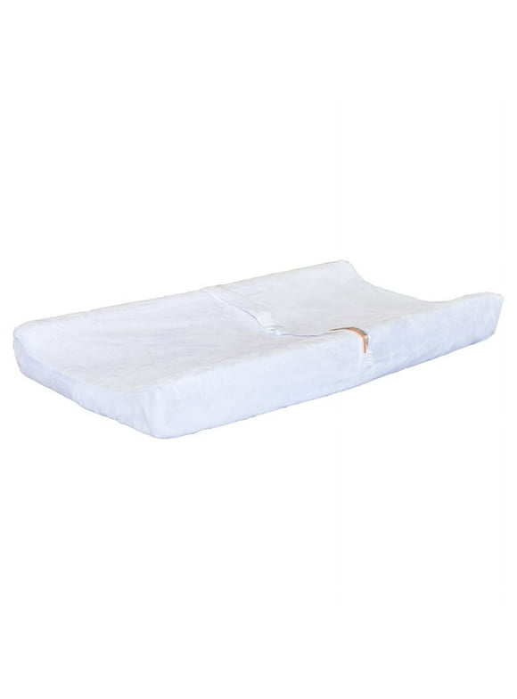 AFG Baby Furniture Contoured Changing Pad Fabric Cover, White