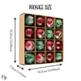 thumbnail image 5 of Majestic Winterly Nature Glittered Ornament Bauble Set, Red and Green Balls Bundle with Acorns, Snowflakes, and Spruce Tree Accents, 5 of 7
