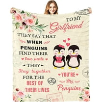 to My Girlfriend Gifts for Girlfriend Best Gift Ideas for Girlfriend Birthday Gifts for Girlfriend for Girlfriend Romantic Decoration Gift for Girlfriend Throw Blankets 50x60 inch
