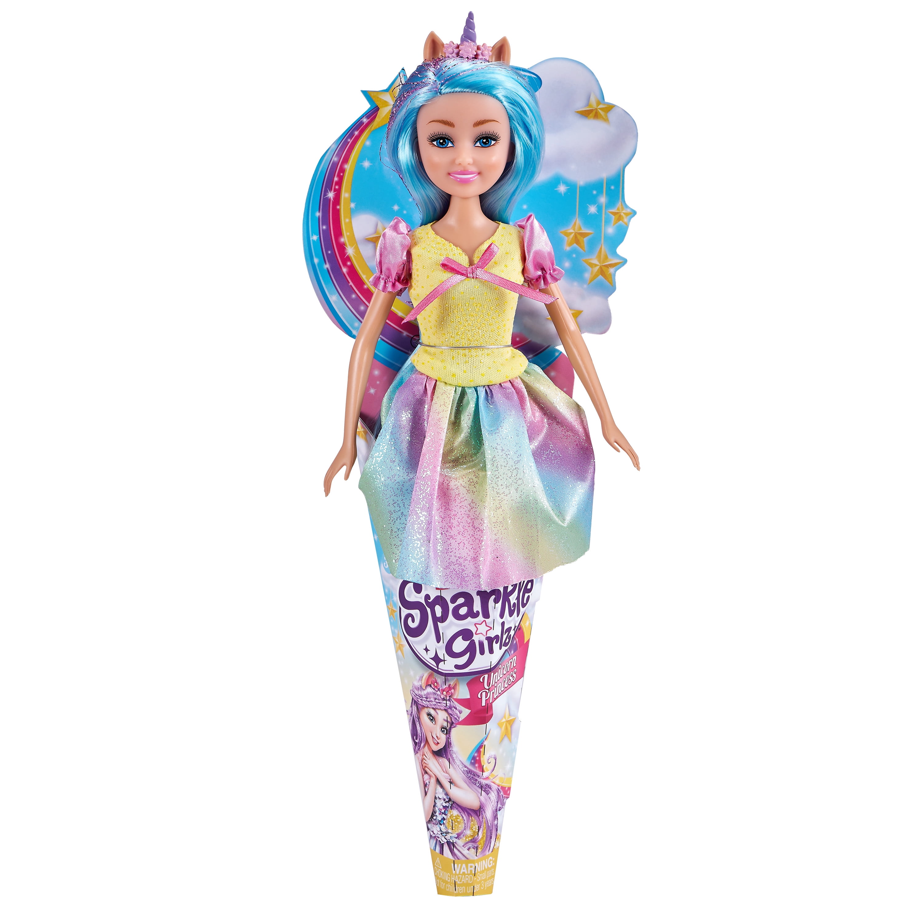 Zuru Sparkle Girlz Unicorn Princess Cupcake Doll 4.5 inch Mini Doll No.10094E