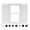 001 White, variant on Polaris Vinyl Open Louver Shutters (1 Pair)
