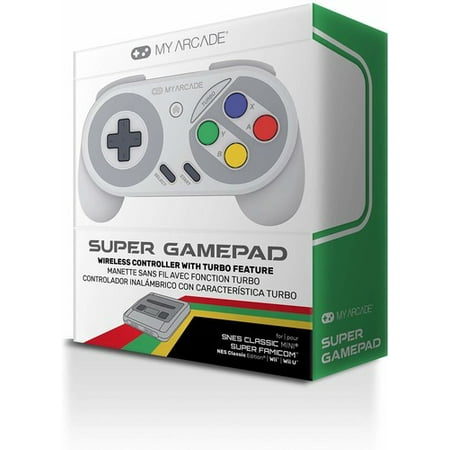 My Arcade Super GamePad Wireless Controller Super Famicon Edition forNES and Super NES (Best Wireless Controller For Nes Classic)