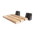thumbnail image 6 of Teak Wall Mount Seat - Foldable Bathroom Shelf, Space Saving Wood Seat, Rustic Decor, Small Bathrooms, 6 of 6