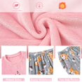 thumbnail image 6 of Aideaone Girls Christmas Fleece Pajamas Set Kids Soft Flannel Winter Pjs 2 Piece Size 7-14, 6 of 8