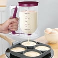 thumbnail image 3 of OUNONA Pancake Batter Dispenser with Measuring Labels - Ideal Baking Tool for , , Muffins, Crepes, Cakes, and More, 3 of 4