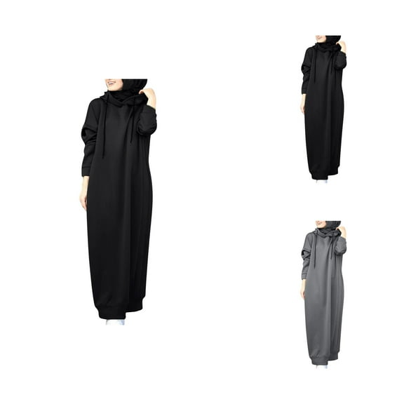 Fashion Sweatshirt Women's Solid Sweatshirt Women's Fashion Solid Color Long Sleeve Casual O Neck Sweatshirt Dress