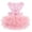 Pink, variant on QXFBJOQH Dog Dresses Cute Summer Pet Tutu Skirt with Adjustable Straps, Princess Birthday Party Costume for Small Dogs Cats