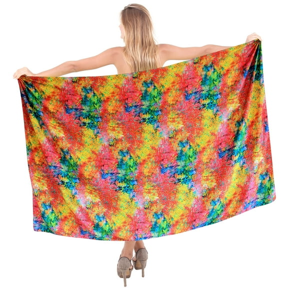 HAPPY BAY Women's Beachwear Summer Beach Wrap Bikini Wraps Sarong Coverups Skirt Swimsuit Swimwear Swim Cover up for Women One Size Multicolor, Floral