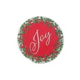 thumbnail image 1 of Christmas Printed Round Cotton Rope Placemat Joy - Set of 12, 1 of 3