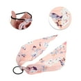 thumbnail image 3 of Unique Bargains 1 Pc Triangle Ribbon Floral Hair Elastic Band for Home Pink, 3 of 5
