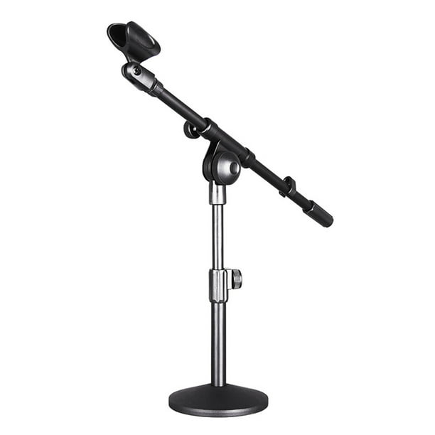 NUOLUX Mic Microphone Mount Stand Boom Holder Desktop Threaded