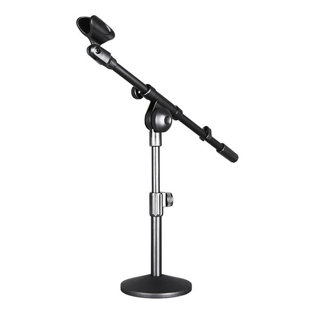 KAKOWELY Support de Microphone de Conférence de Bureau à Hauteur Réglable, 15,75 Pouces X 5,12 Pouces X 5,12 Pouces